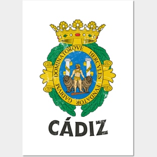 Cádiz / Vintage Style Flag Design Posters and Art